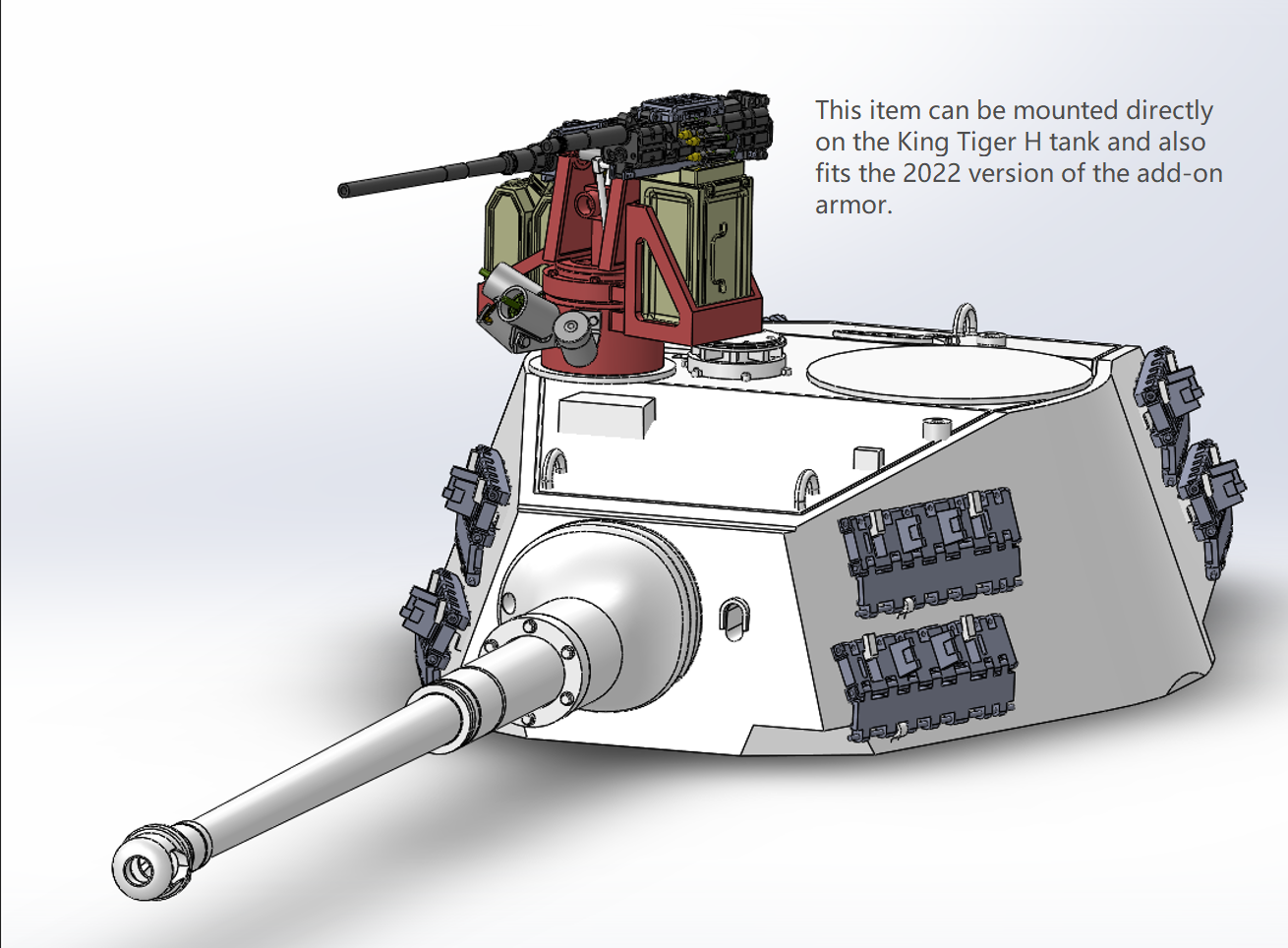 1:35, 1:16 German Weapon station, MK108, MG151, 3D printed, WWII, What if