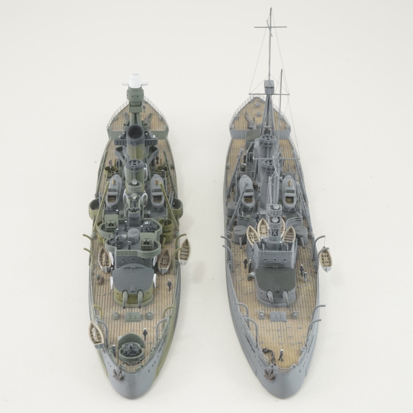 1:700 Drottning Victoria model 1921/1945, Sverige-class coastal battleship, Swedish Navy, 3D printed kit, Waterline