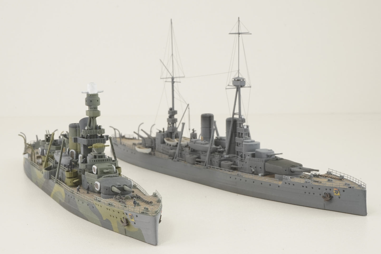 1:700 Drottning Victoria model 1921/1945, Sverige-class coastal battleship, Swedish Navy, 3D printed kit, Waterline