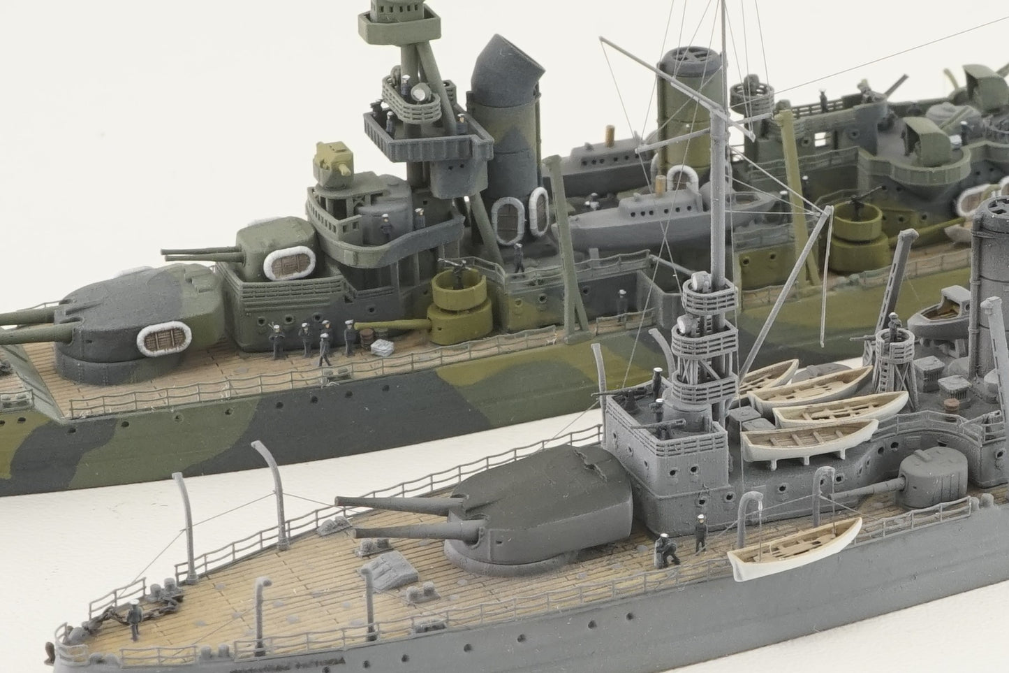 1:700 Drottning Victoria model 1921/1945, Sverige-class coastal battleship, Swedish Navy, 3D printed kit, Waterline