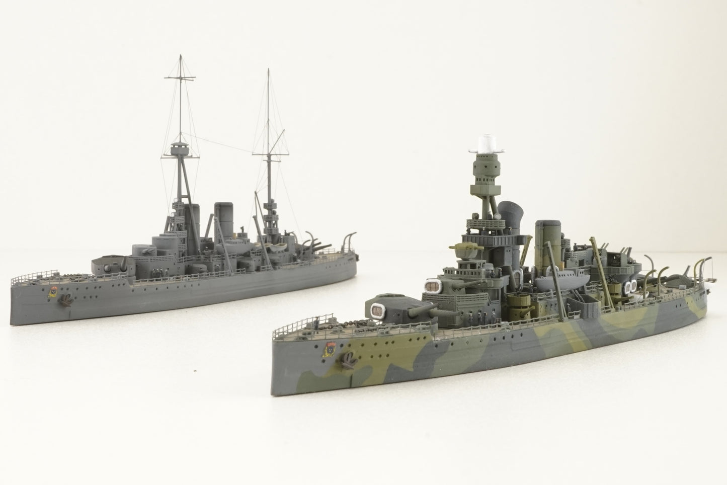 1:700 Drottning Victoria model 1921/1945, Sverige-class coastal battleship, Swedish Navy, 3D printed kit, Waterline