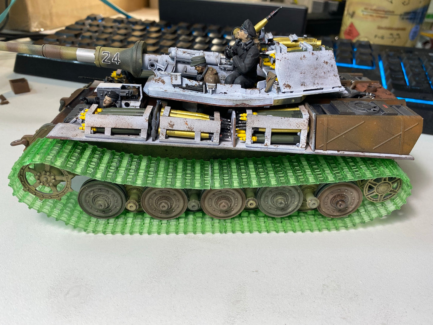 1:35 Tracks, King Tiger, Jagdtiger, for MENG, Takom, Trumpeter, Tamiya half-finished, 1:35 Einsatzbereit Ketten