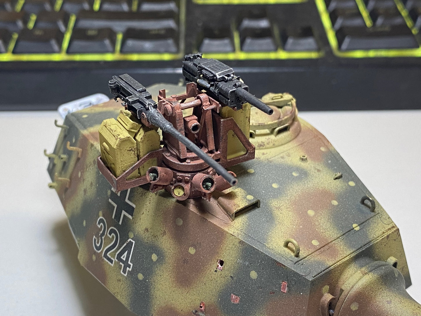 1:35, 1:16 German Weapon station, MK108, MG151, 3D printed, WWII, What if