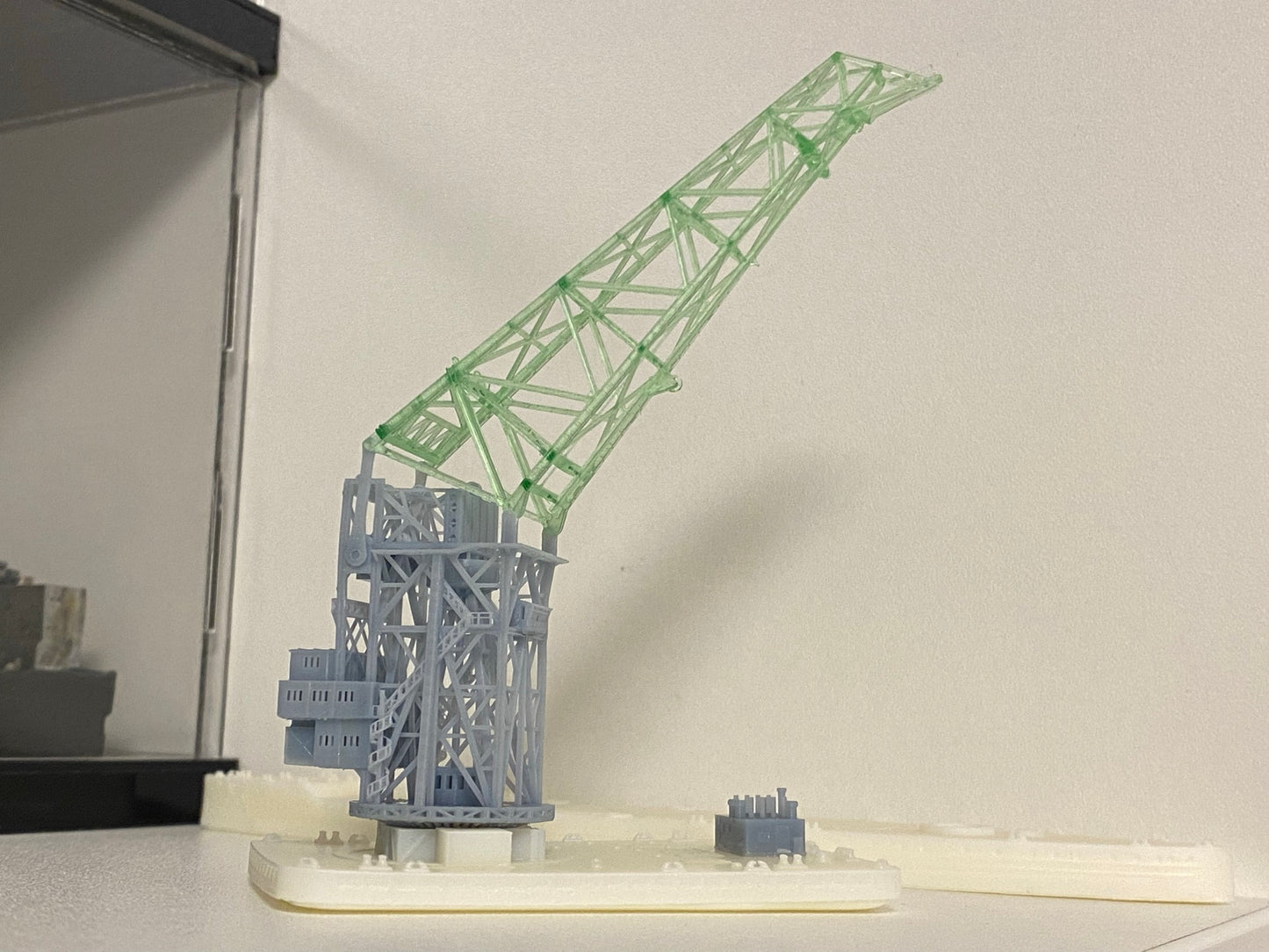 1:700 German Navy  floating crane Langer Heinrich, WWI, WWII, 3D printed kit, Waterline