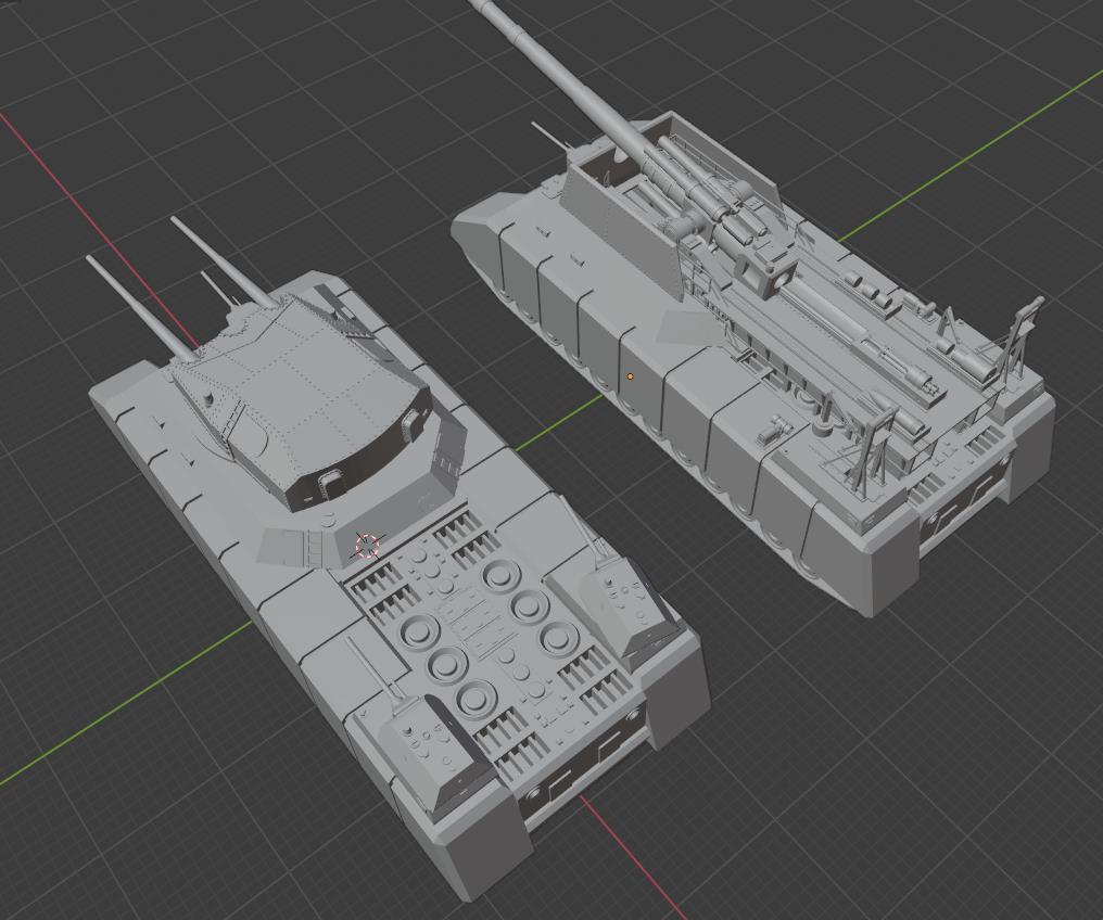 1:700, 1:350 German super heavy tanks set, P1000 Ratte und P1500 landkreuzer, E100, Maus, Karl Gerät, Krupp Räumer S, V2