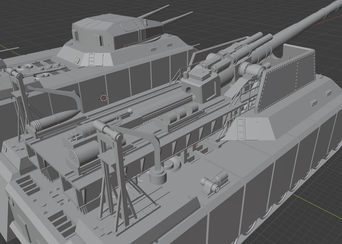 1:700, 1:350 German super heavy tanks set, P1000 Ratte und P1500 landkreuzer, E100, Maus, Karl Gerät, Krupp Räumer S, V2