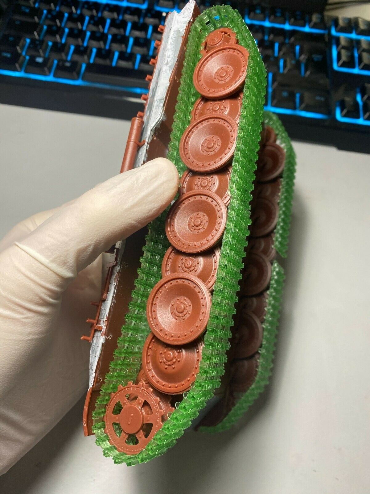 1:35 Tracks, for WWII German Panther Tanks, ideal for MENG, half-finished, 1:35 Einsatzbereit Panther Ketten, half-finished tracks for Panther, MENG Takom