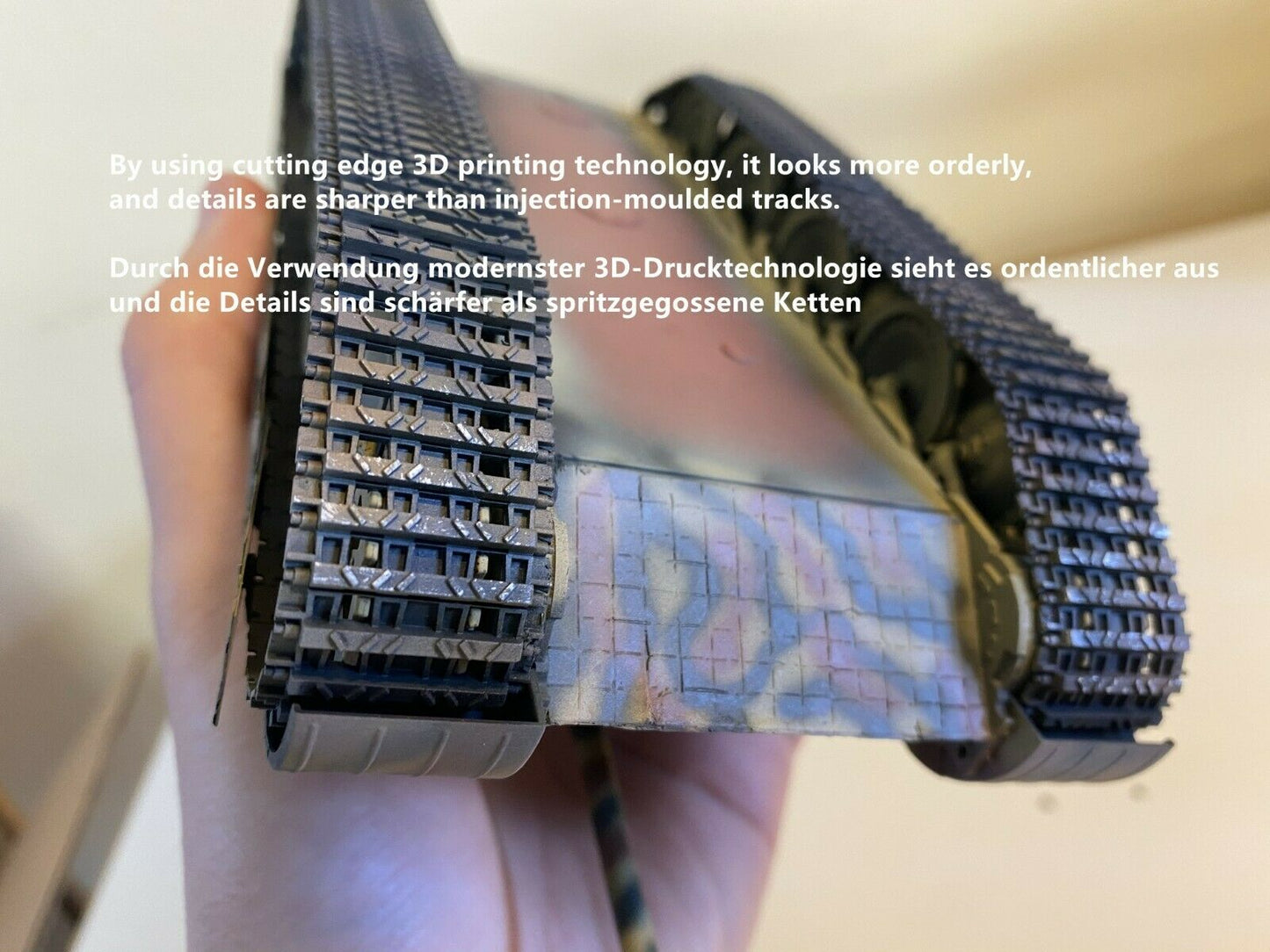 1:35 Tracks, for WWII German Panther Tanks, ideal for MENG, half-finished, 1:35 Einsatzbereit Panther Ketten, half-finished tracks for Panther, MENG Takom