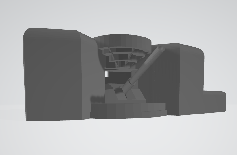 1:700 Atlantikwall 380 mm, 406 mm gun, Batterie Todt, Lindemann, Atlantic Wall, bunker