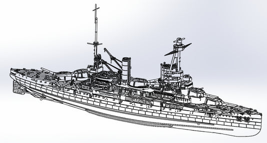 Instructions, 1:700 Bretagne 1940 model, 3D printed kit