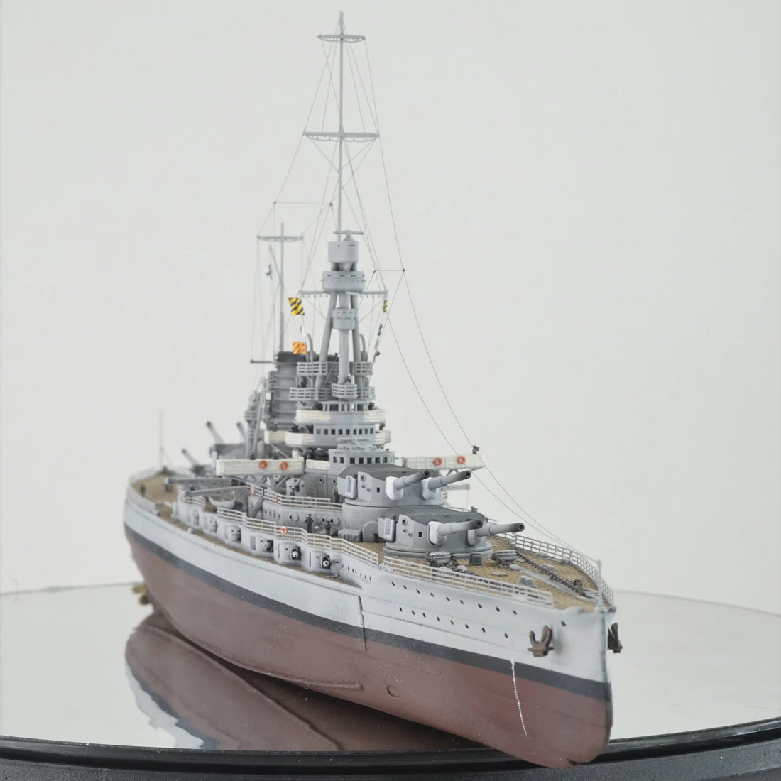 Instructions, 1:700 SMS Baden 1918 model, 3D printed kit