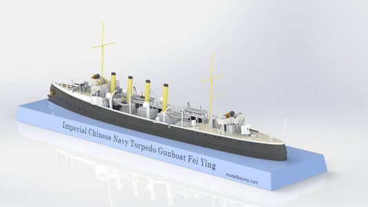 1:700 Imperial Chinese Navy Torpedo Gunboat Fei Ying 1895