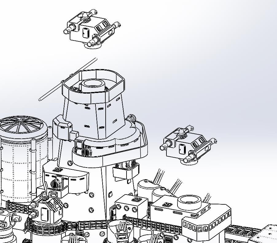 Instructions, 1:700 Project 23 battleship, Sovetsky Soyuz