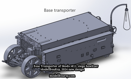 Instructions, 1:35 base transporter for Skoda M.11 siege howitzer model