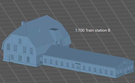 1:700 Train station diorama. Railway turntable, Schwerer Gustav Railway Gun, K5 railway gun, train, BR86, shipyard train
