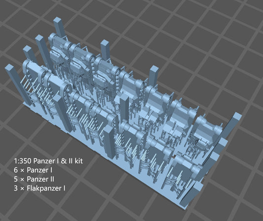 1:700, 1:350 German light tanks, Leichter Panzer, Panzer I, Panzer II, Flak Panzer I, Panzer 35(t), Panzer 35(t), Panzerjäger, diorama, wwii german tanks