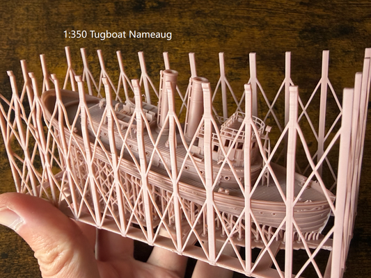 1:350 Auxiliary ships, tugboat, ferry, coal ship, oil tanker, barracks ship, floating crane