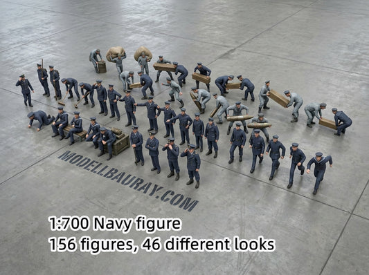 1:700, 1:350, 1:200 Figuren, universal naval figure, civilian and army figure, Pilot figure, 1:700 figure, 3D printed kit, Bausatz, airfields, aircraft carrier
