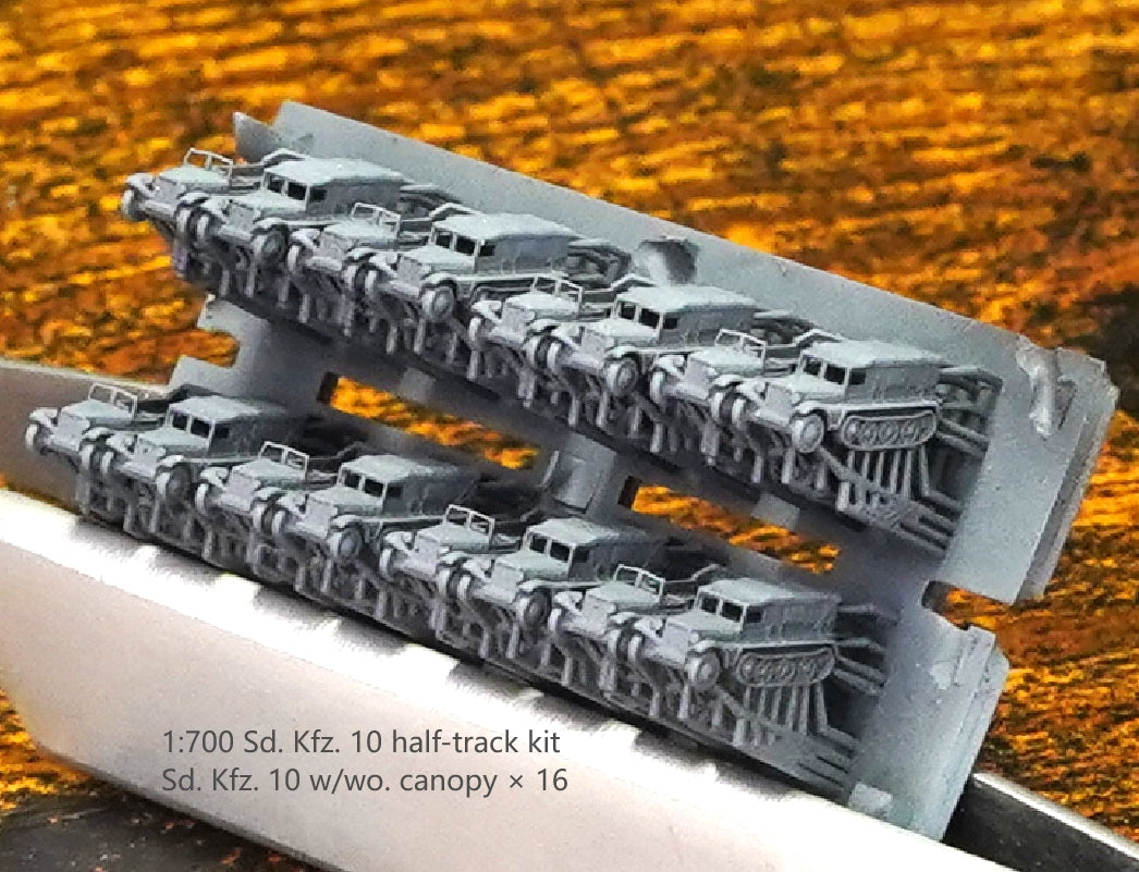 1:700, 1:350 German half track truck kit, Sdkfz 9, FAMO, Sdkfz 10, Sdkfz 7, Sdkfz 8, 3d printed parts, diorama, wwii german