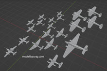 Load image into Gallery viewer, 1:700 Luftwaffe plane model, German Plane model, Luftwaffe, Bf109, Fw190, Ju87, Ju52, Bf110, Me262, He111, fighter, bomber, dive bomber
