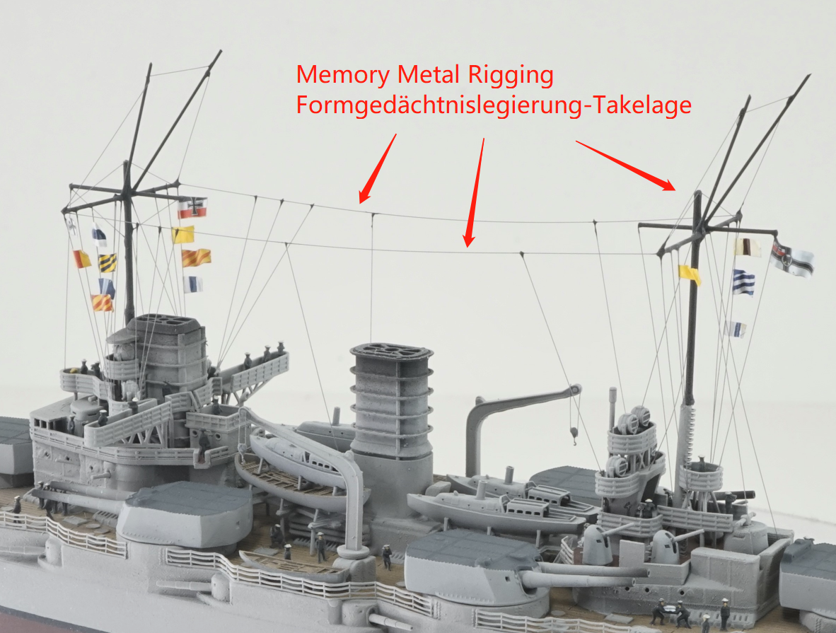 Model Boat Rigging Thread Metal Memory Ship model rigging material, memory metal rigging, rubber rigging, For ...