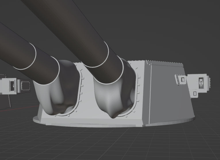 1:700 USN 18 inch turrets, 18 inch tripple turret, 18 inch twin turret ...
