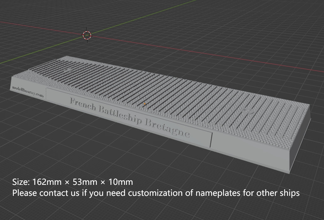 1:700 French Battleship Bretagne, Full Hull, WaterLine, Bretagne class battleship, French Battleship, 3d printed, resin model