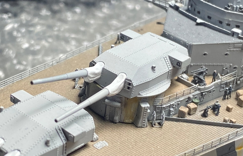 1:700 German Main Gun Turret, 3D printed, battleship, Bismarck, Tirpitz, WWII, WWI, Bayern, Nassau, Scharnhorst, C34 naval gun, 38 cm gun, 28 cm gun