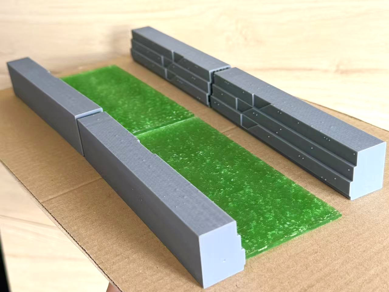 1:700 Dry dock, ship yard, crane, gantry crane, 3d printed model, PE gantry crane