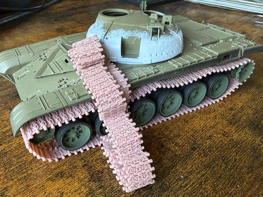 1:35 T54 T62 T72 T90 workable tank tracks, RMSh, OMSh, bewegliche Ketten für T54, T55, T62, T72, T90