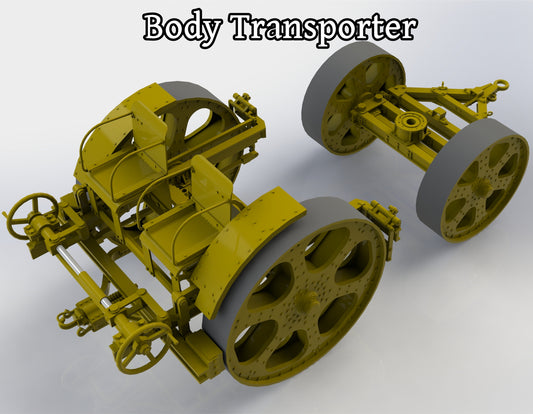 Skoda M.11 siege howitzer model, 3D printed kit, base transporter, barrel transporter, accessories, Skoda M.11-Mörser, 1:35, 1:72