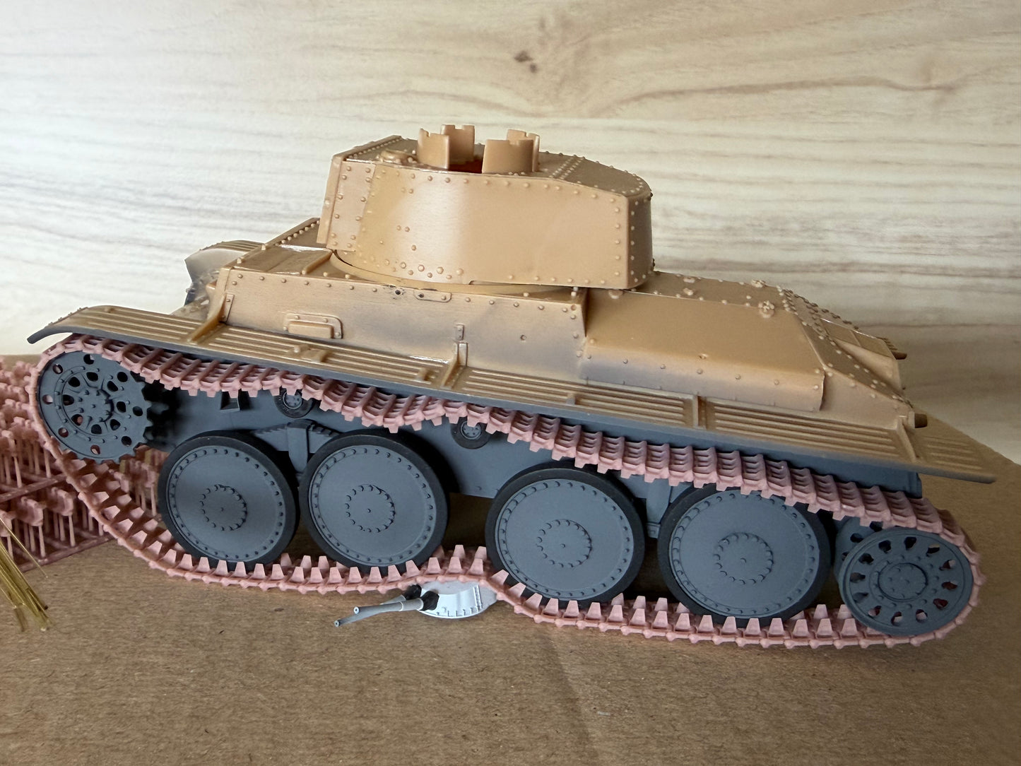 1:35 workable tracks for 38T, Hetzer, bewegliche Ketten für Hetzer, 38T, Jagdpanzer 38, 38 (t)