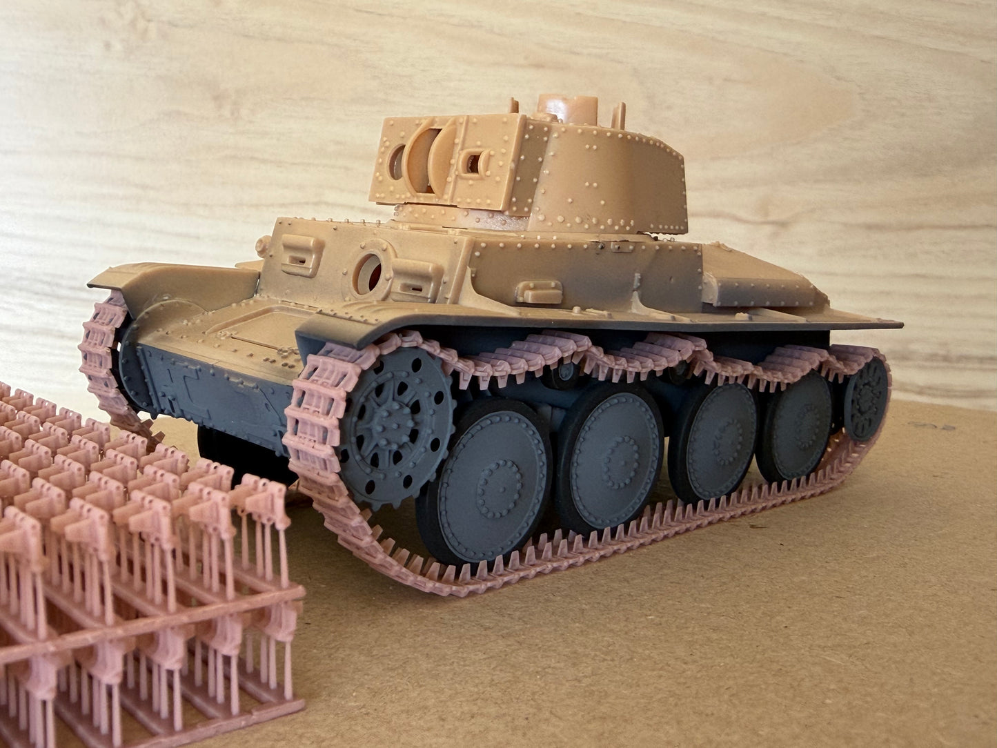 1:35 workable tracks for 38T, Hetzer, bewegliche Ketten für Hetzer, 38T, Jagdpanzer 38, 38 (t)