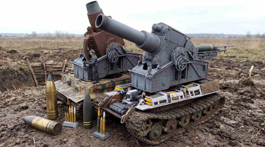 1:35 Karl Gerät, Mörser Karl, Anschiesslafatte I, Bettungsgeschütz, Oberlafette, siege mortar, Gerät 040, Gerät 041, siege howitze, Belagerungsartillerier, 540mm, 600mm mortar