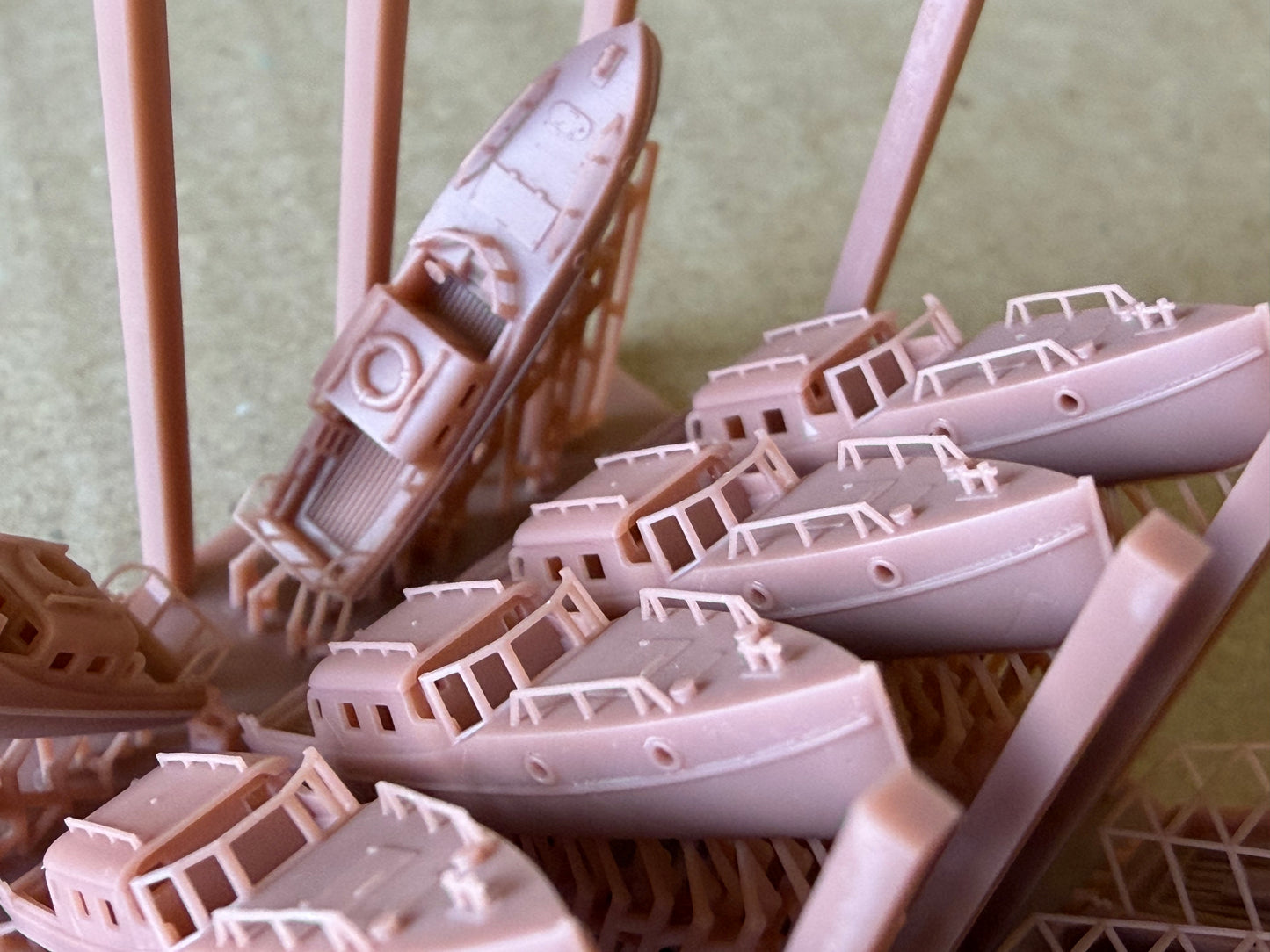 1:700 1:350 German boat kit, WWI, WWII german boats, 3d printed accessory, highly detailed