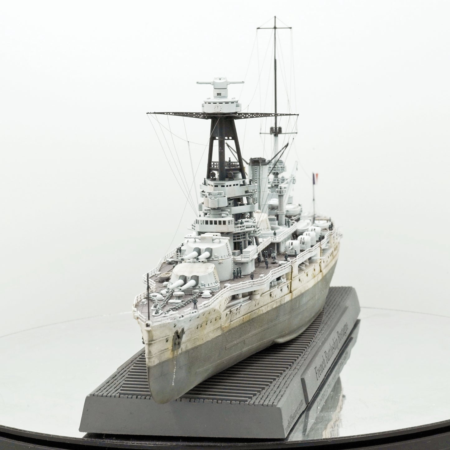 1:700 French Battleship Bretagne, Full Hull, WaterLine, Bretagne class battleship, French Battleship, 3d printed, resin model