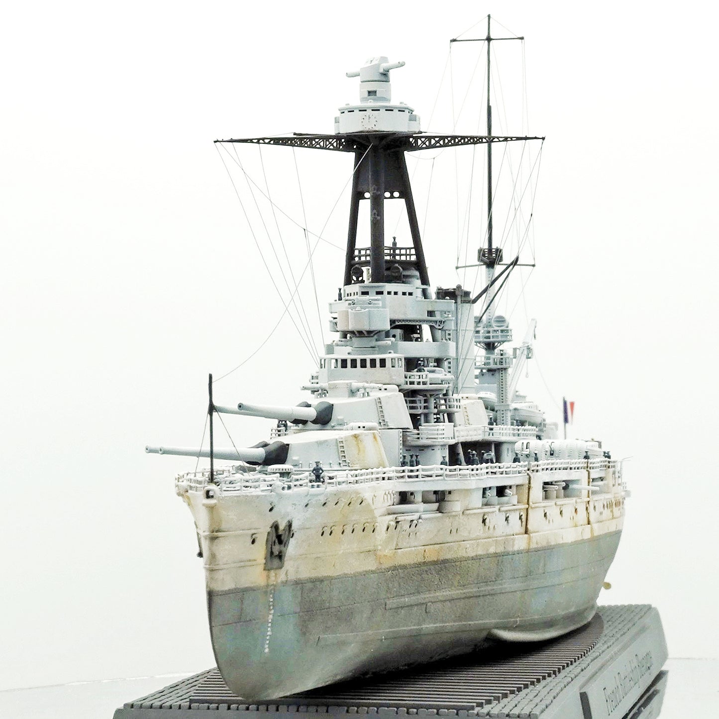 1:700 French Battleship Bretagne, Full Hull, WaterLine, Bretagne class battleship, French Battleship, 3d printed, resin model