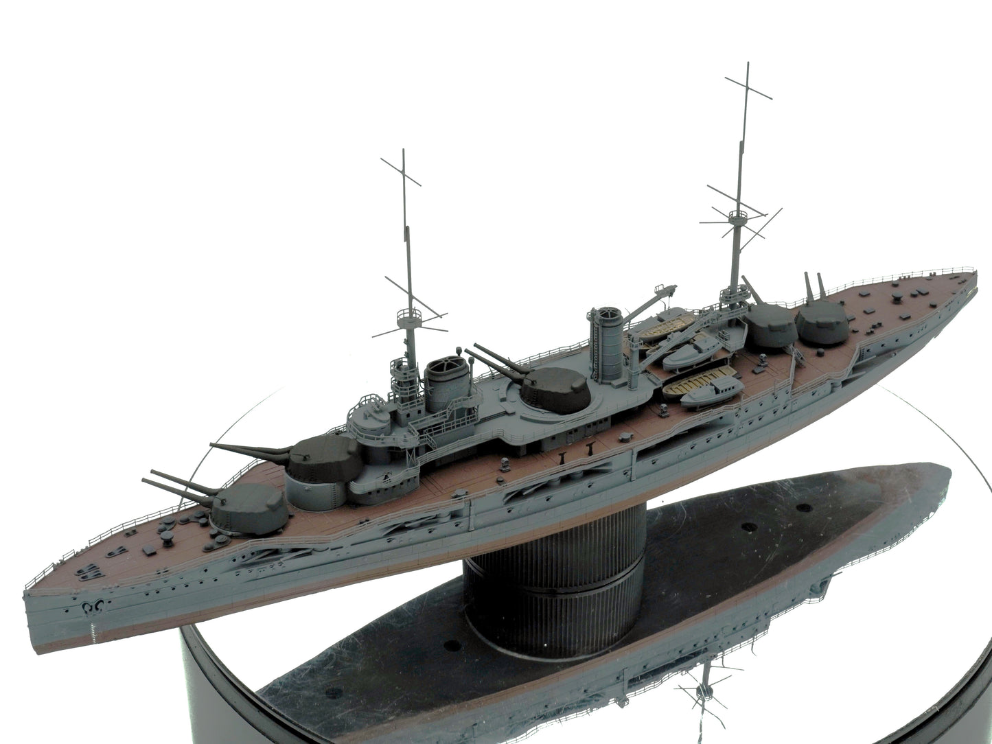 1:700 French Battleship Bretagne, Full Hull, WaterLine, Bretagne class battleship, French Battleship, 3d printed, resin model