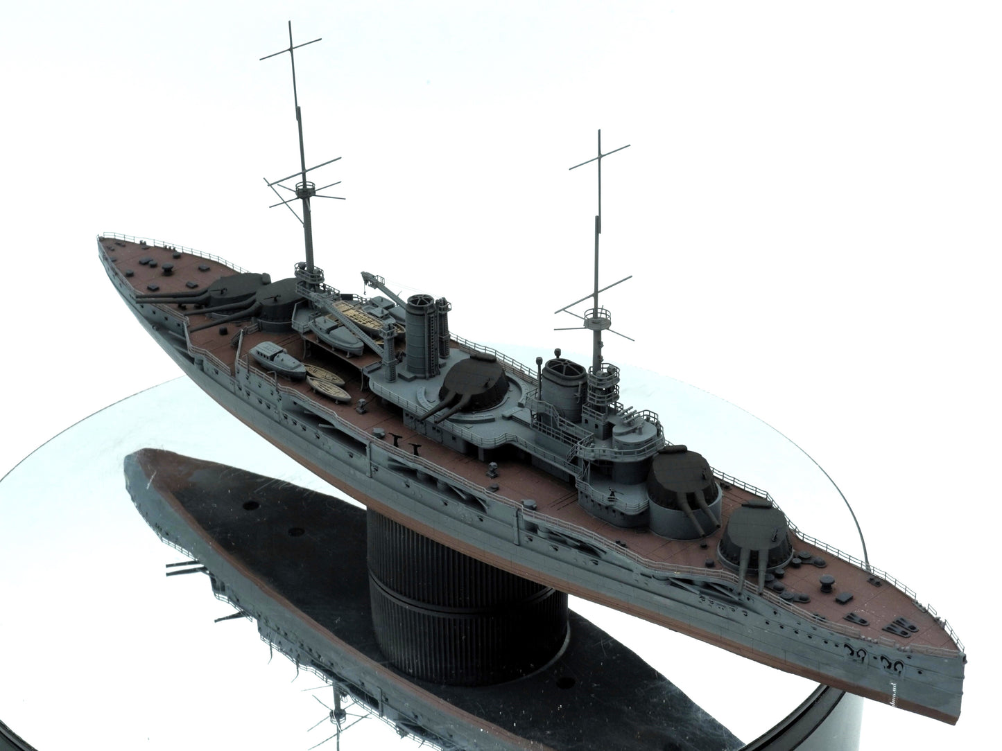 1:700 French Battleship Bretagne, Full Hull, WaterLine, Bretagne class battleship, French Battleship, 3d printed, resin model