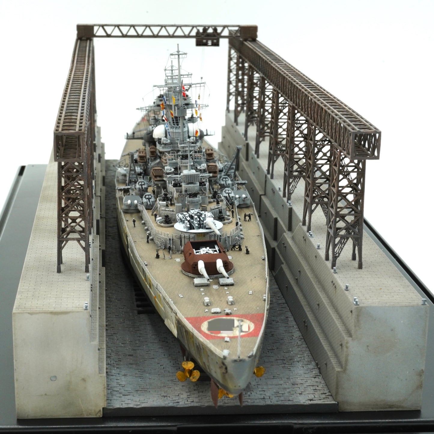 1:700 Dry dock, ship yard, crane, gantry crane, 3d printed model