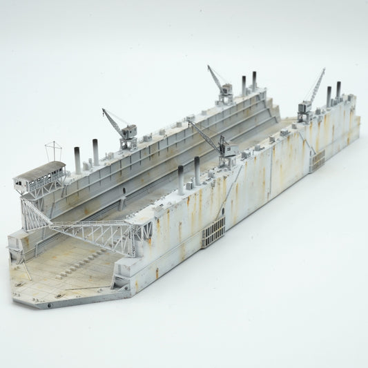 1:700 Admiralty Floating Docks AFD 4, AFD4, Medway Dock, floating dock, 3d printed model