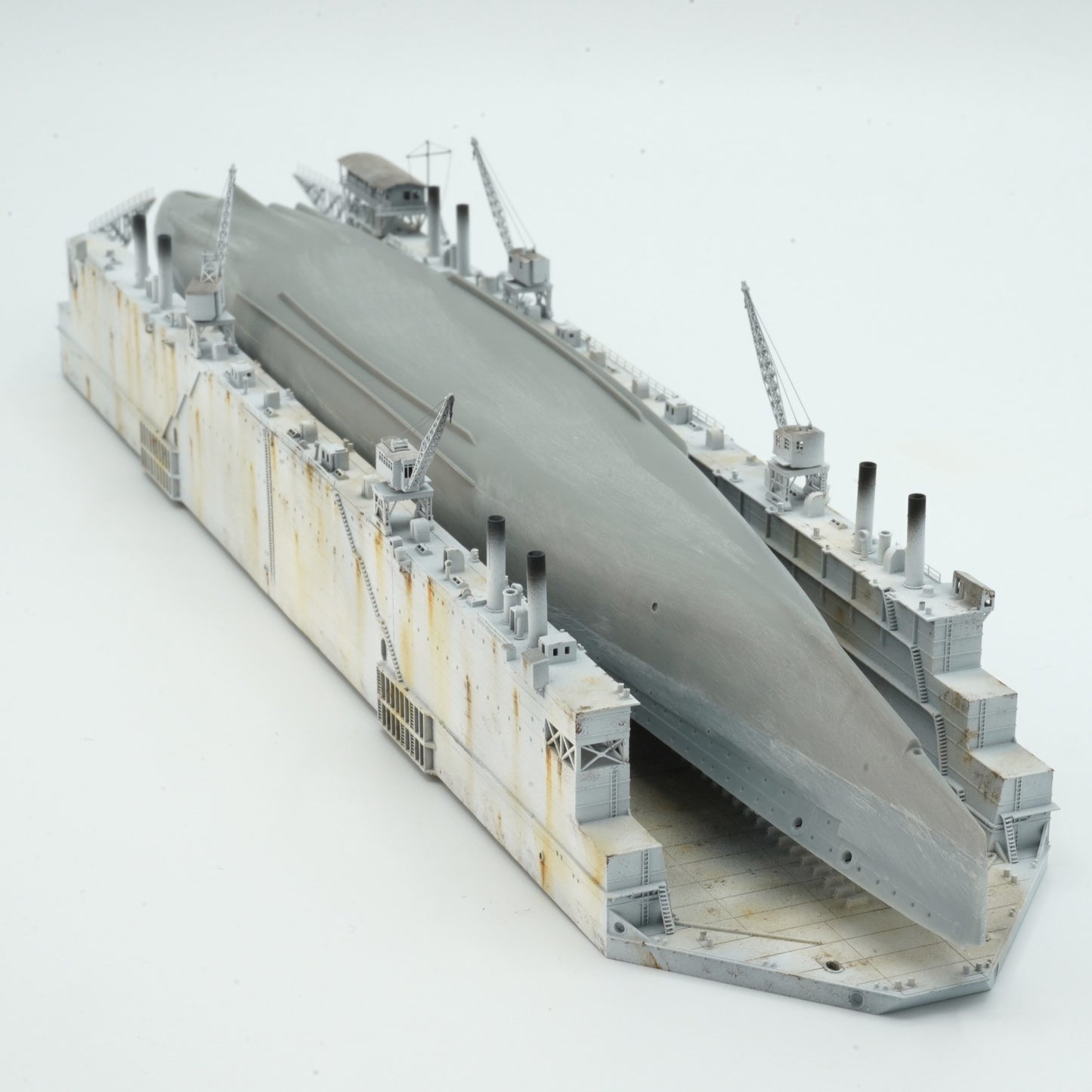 1:700 Admiralty Floating Docks AFD 4, AFD4, Medway Dock, floating dock, 3d printed model