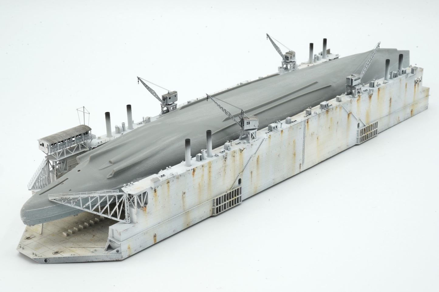 1:700 Admiralty Floating Docks AFD 4, AFD4, Medway Dock, floating dock, 3d printed model