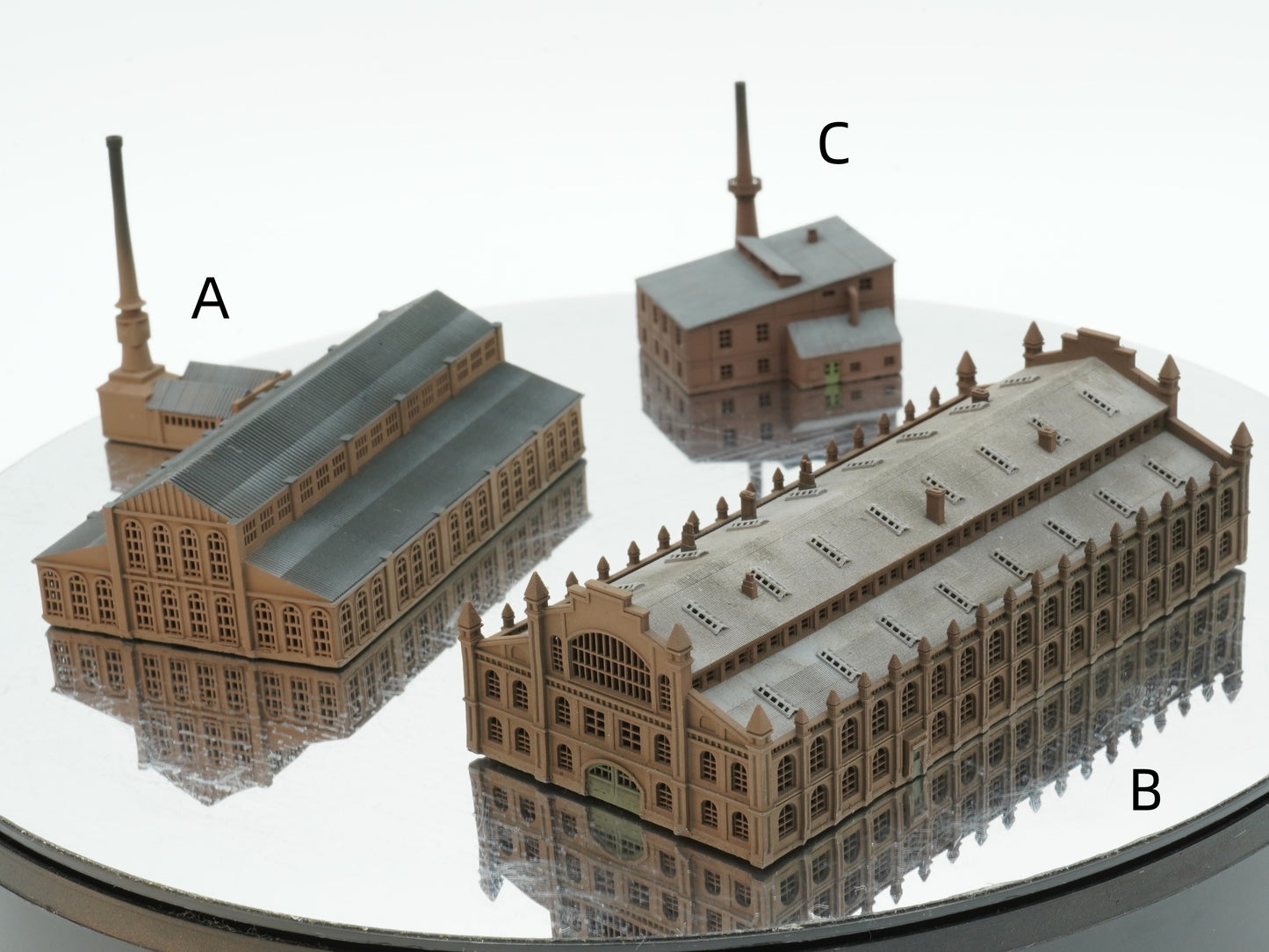 1:700 Factory building, old factory, 1:700 Fabrik