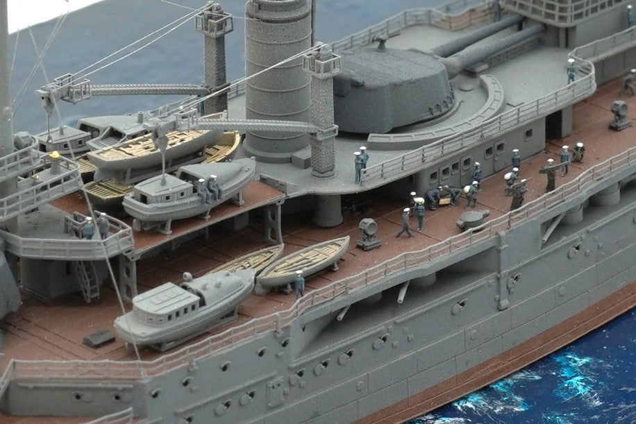 1:700 French Battleship Bretagne, Full Hull, WaterLine, Bretagne class battleship, French Battleship, 3d printed, resin model