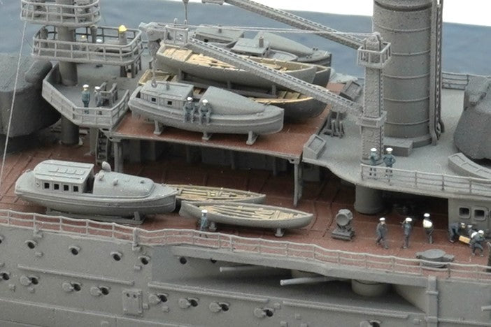1:700 French Battleship Bretagne, Full Hull, WaterLine, Bretagne class battleship, French Battleship, 3d printed, resin model