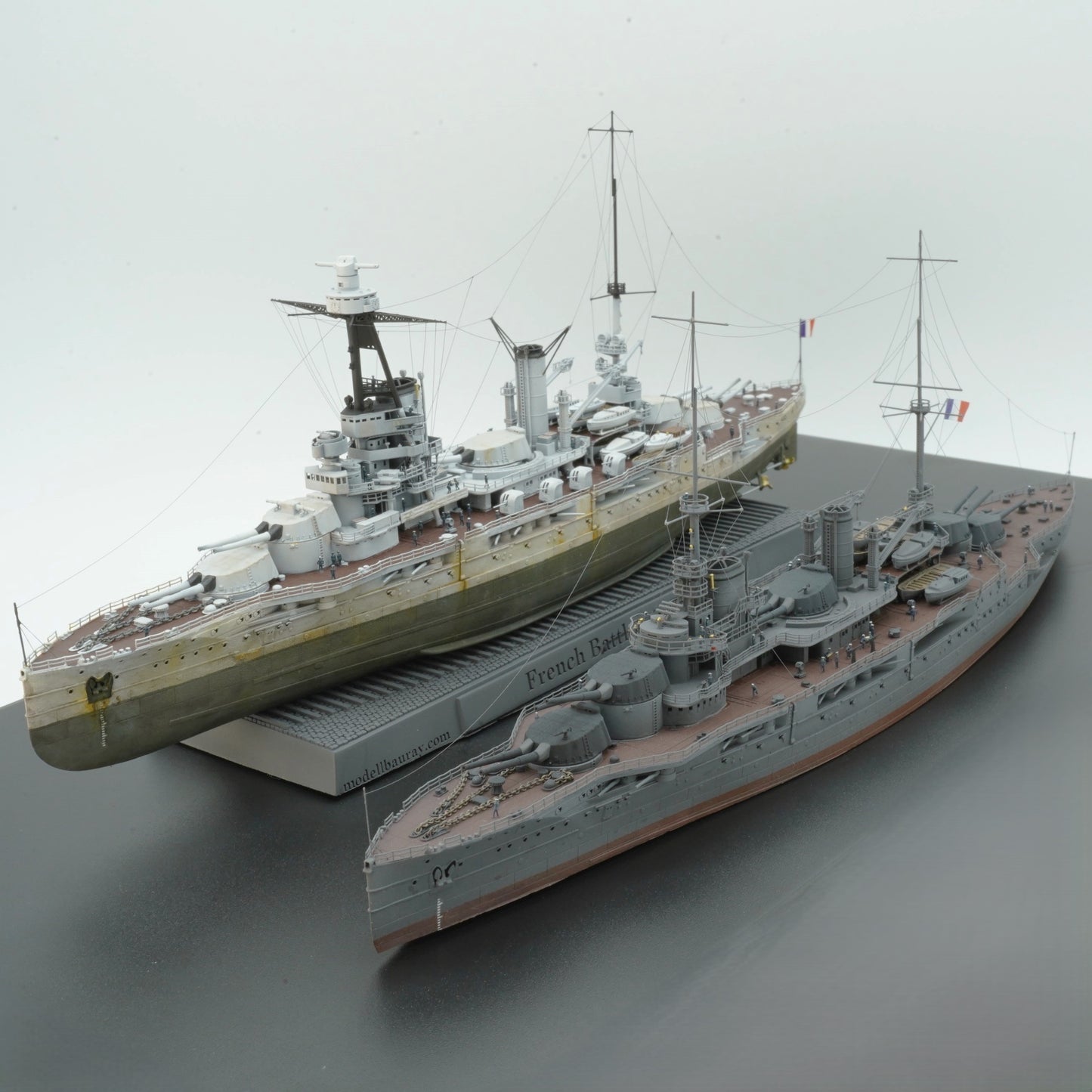 1:700 French Battleship Bretagne, Full Hull, WaterLine, Bretagne class battleship, French Battleship, 3d printed, resin model