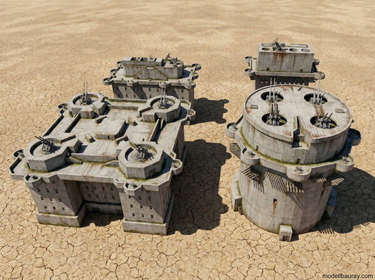1:700 Flak Tower, Flakturm, G Tower, L Tower, Augarten, Hamburg