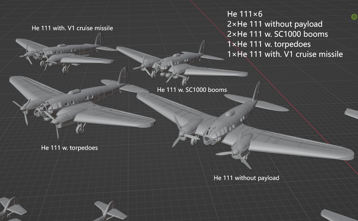 1:700 Luftwaffe plane model, German Plane model, Luftwaffe, Bf109, Fw190, Ju87, Ju52, Bf110, Me262, He111, fighter, bomber, dive bomber