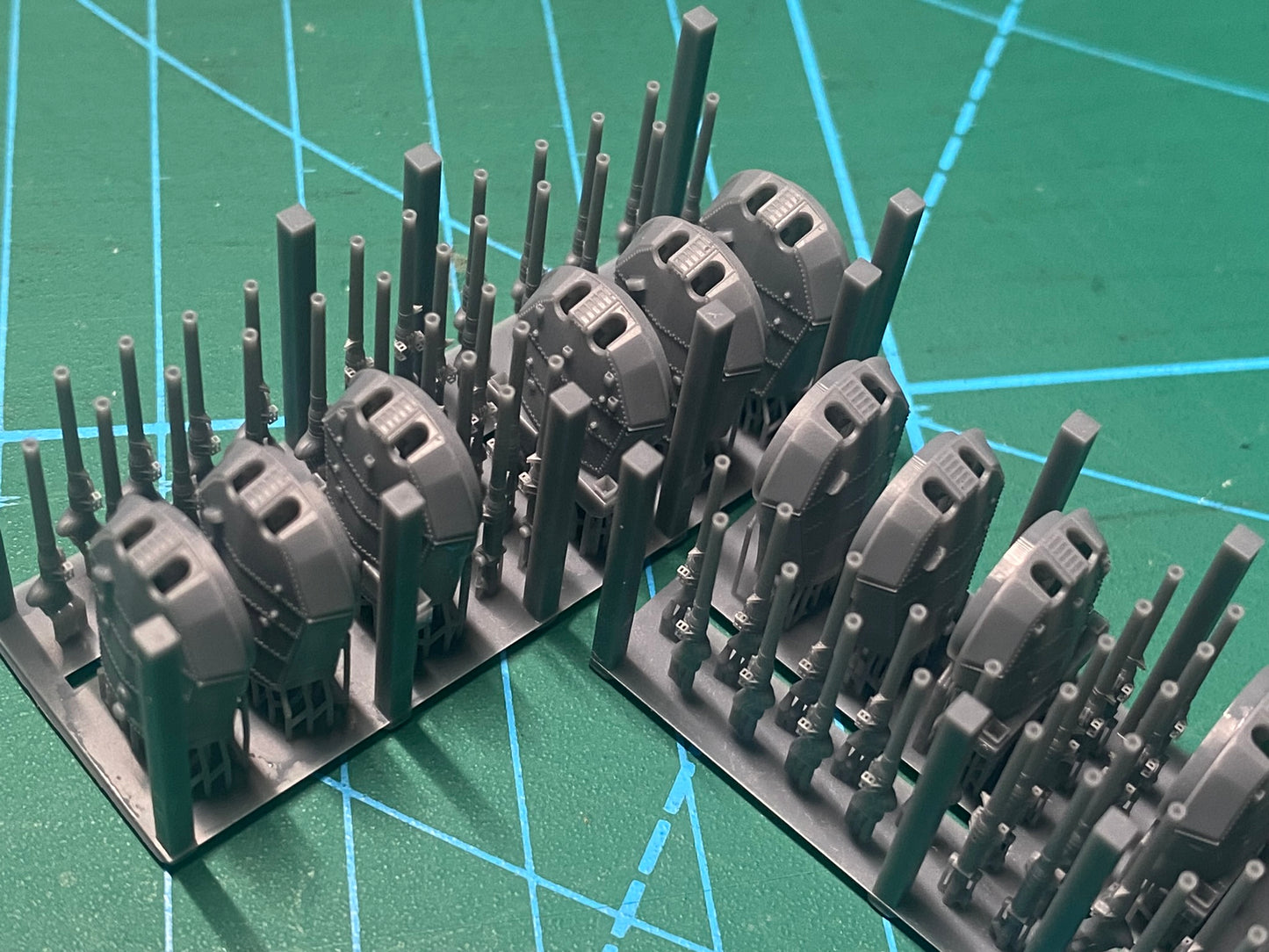 1:700 IJN 14 inch gun turret, 356mm turret, Kongo turret, Fuso turret, 3D printed, battleship, WWI, WWII